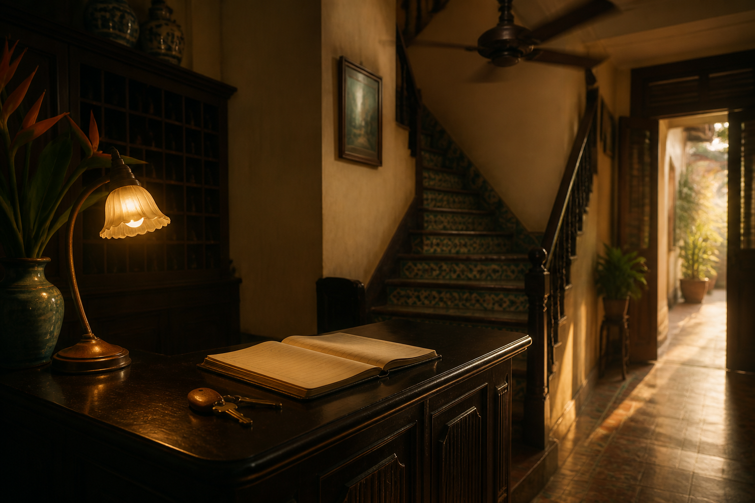 The declaration happens at a desk like this one, or it does not happen. Ask when you book, not when you arrive.
